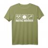 Metallbauer T-Shirt mit Werkzeugmotiven – Klassisch geschnitten, doppelt genähter Saum, ideal für Metallhandwerker & Schweißer