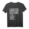 Lustiges Limited Edition T-Shirt zum 32. Geburtstag - Jahrgang 1992 Geschenk für Mann, Frau & Bruder