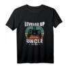 Lustiges Ich Werde Onkel Geschenk - Leveled Up To Uncle 2021 T-Shirt für Babyparty & Schwangerschaftsankündigung