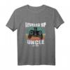 Lustiges Ich Werde Onkel Geschenk - Leveled Up To Uncle 2021 T-Shirt für Babyparty & Schwangerschaftsankündigung
