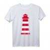 Leuchtturm T-Shirt mit roten und weißen Streifen – Maritimes Seemannsshirt für Seeleute, Kapitäne und Küstenliebhaber