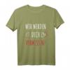 Verabschiedung Spruch T-Shirt - Wir werden dich vermissen | Ideales Geschenk für Abschied, Auswanderung, Schulwechsel oder Ruhestand