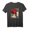 Gothic Red Moon Black Crow T-Shirt – Dunkles Tiermotiv für Gothic Fans mit Raben und Krähen