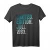 31. Geburtstag T-Shirt für Mann - Limited Edition Juli 1993, lustiges Geschenk & Deko zum 31. Geburtstag