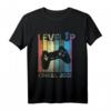 Ich werde Onkel 2022 Level Up Gamer Retro Vintage Stil T-Shirt – Perfektes Geschenk für zukünftige Onkel & Retro Gaming Fans