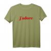 J'adore Chic minimalistisches T-Shirt für Damen und Herren – Vielseitiges French Expression Basic für Alltag, Urlaub & Reisen