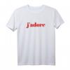 J'adore Chic minimalistisches T-Shirt für Damen und Herren – Vielseitiges French Expression Basic für Alltag, Urlaub & Reisen