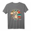 Retro Französische Bulldogge T-Shirt Damen & Herren – Lustiges Hundemotiv als Geschenk für Geburtstags- und Weihnachtsfeiern
