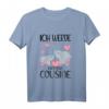 Kinder Bald Große Cousine 2024 Elefanten - Ich werde große Cousine T-Shirt für Mädchen, perfekt als Geschenk für die zukünftige große Cousine