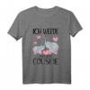 Kinder Bald Große Cousine 2024 Elefanten - Ich werde große Cousine T-Shirt für Mädchen, perfekt als Geschenk für die zukünftige große Cousine