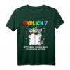 Kinder Unicorn T-Shirt - Endlich 7 Jahre alt, Lustiges Geburtstagsgeschenk für Jungen & Mädchen, Ideal für 7. Geburtstag 2015