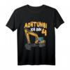 Kinder Bagger Geburtstag Achtung Ich bin 4 Jahre Baustelle T-Shirt - Lustiges Geschenk für Vierjährige Jungen mit Baumaschinen-Fan