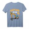 Kinder Bagger Geburtstag Achtung Ich bin 4 Jahre Baustelle T-Shirt - Lustiges Geschenk für Vierjährige Jungen mit Baumaschinen-Fan