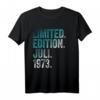 51. Geburtstag Mann 51 Jahre Limited Edition Juli 1973 T-Shirt – Lustiges Geschenk & Dekoration für den besonderen Tag