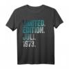 51. Geburtstag Mann 51 Jahre Limited Edition Juli 1973 T-Shirt – Lustiges Geschenk & Dekoration für den besonderen Tag