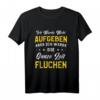 Ich werde nicht aufgeben aber die ganze Zeit fluchen T-Shirt – Lustiges Lauf- und Marathon-Outfit für Läufer und Hindernisläufer