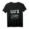 Kinder Ich bin schon drei - Geburtstags T-Shirt für Jungen mit Trecker und Bagger Design, perfekt für Party, Spielplatz und Kindergarten