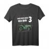 Kinder Ich bin schon drei - Geburtstags T-Shirt für Jungen mit Trecker und Bagger Design, perfekt für Party, Spielplatz und Kindergarten