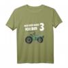 Kinder Ich bin schon drei - Geburtstags T-Shirt für Jungen mit Trecker und Bagger Design, perfekt für Party, Spielplatz und Kindergarten