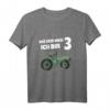 Kinder Ich bin schon drei - Geburtstags T-Shirt für Jungen mit Trecker und Bagger Design, perfekt für Party, Spielplatz und Kindergarten