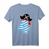 Pirat 4 Jahre Geburtstag T-Shirt für Kinder – Lustiges Geschenk für Jungs und Mädchen, Jahrgang 2017, ideal für Kindergeburtstag & Party