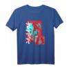 HapMonkey Shippuden Itachi T-Shirt in Blau und Rot - Lizenzierte Naruto Fan Kleidung für Anime-Liebhaber