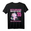 Bitte kein Neid gut aussehe 55 Jahre Einhorn T-Shirt - Lustiges Geburtstagsgeschenk für 55-Jährige Frauen & Männer