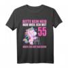 Bitte kein Neid gut aussehe 55 Jahre Einhorn T-Shirt - Lustiges Geburtstagsgeschenk für 55-Jährige Frauen & Männer