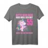 Bitte kein Neid gut aussehe 55 Jahre Einhorn T-Shirt - Lustiges Geburtstagsgeschenk für 55-Jährige Frauen & Männer