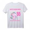 Bitte kein Neid gut aussehe 55 Jahre Einhorn T-Shirt - Lustiges Geburtstagsgeschenk für 55-Jährige Frauen & Männer