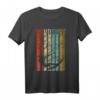 Retro Stripes Windsurf Geschenk - Vintage Windsurfer Silhouette T-Shirt für Wassersportfans