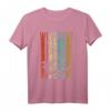 Retro Stripes Windsurf Geschenk - Vintage Windsurfer Silhouette T-Shirt für Wassersportfans
