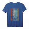 Retro Stripes Windsurf Geschenk - Vintage Windsurfer Silhouette T-Shirt für Wassersportfans