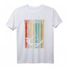 Retro Stripes Windsurf Geschenk - Vintage Windsurfer Silhouette T-Shirt für Wassersportfans