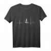 I love Windsurfing - Herzschlag Wellen EKG Windsurfer T-Shirt für Damen und Herren – Perfekt für Wassersport, Strand & Sommer