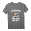Eisenbahner Mit Herz & Seele Zugführer Lokomotive T-Shirt – Perfektes Geschenk für Eisenbahnliebhaber, Zugführer & Lokomotivfans