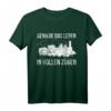 Genieße Das Leben In Vollen Zügen Zugfahren Retro T-Shirt - Klassisch geschnitten, doppelt genähter Saum