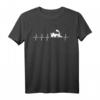 Eisenbahn Fan Lok Lokomotive Herzschlag Geschenk T-Shirt - Perfekt für Zugführer, Lok Liebhaber & Eisenbahn-Enthusiasten zu Weihnachten & Geburtstag