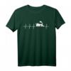 Eisenbahn Fan Lok Lokomotive Herzschlag Geschenk T-Shirt - Perfekt für Zugführer, Lok Liebhaber & Eisenbahn-Enthusiasten zu Weihnachten & Geburtstag